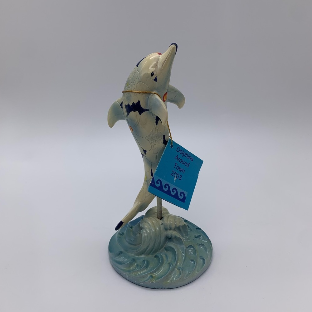 EXCLUSIVE Dolphins Around Town “Flower of the Sea” HTF Beach Statue # 32/5,05